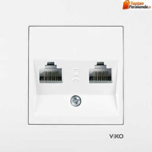 Viko Karre Beyaz İkili Nümeris Cat3 (Çerçeve Hariç) 90960033
